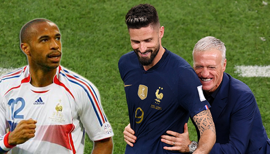 Avustralyaya 2 gol atan Olivier Giroud, Thierry Henryyi yakaladı
