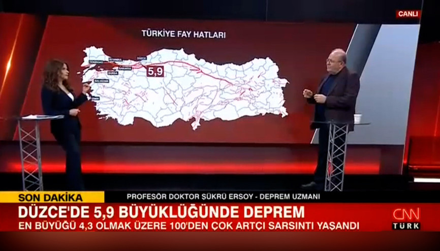 Prof. Dr. Şükrü Ersoy, Düzcede yaşanan 5.9luk deprem ile ilgili değerlendirmelerde bulundu