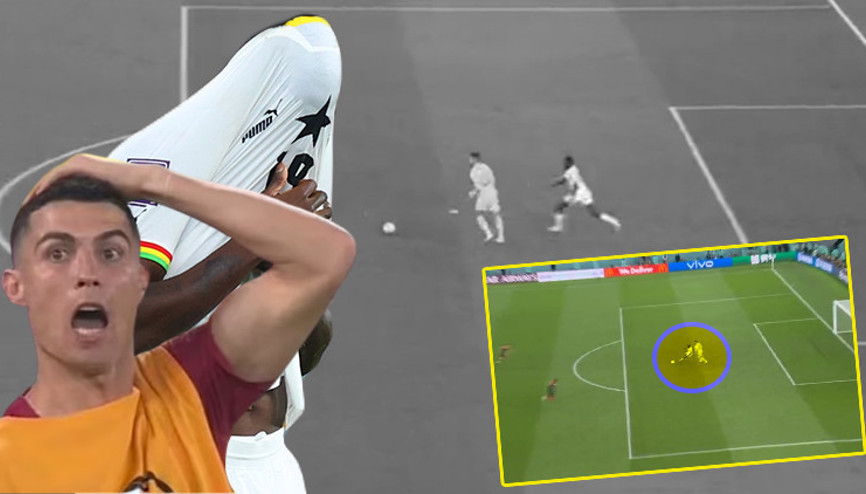 Portekiz - Gana maçında Inaki Williamsın pozisyonu geceye damga vurdu Ronaldo uyarmak istedi ama sesini duyuramadı...