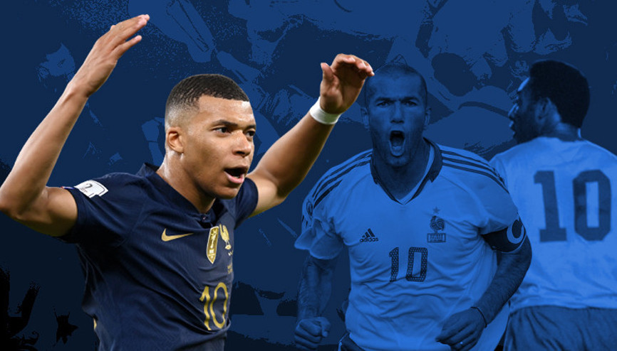 Son dakika: Dünya Kupasında gollerine devam eden Kylian Mbappe, Zinedine Zidaneı geçip Peleyi yakaladı