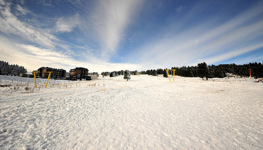 Uludağda kar kalınlığı 3 santimetreyi buldu