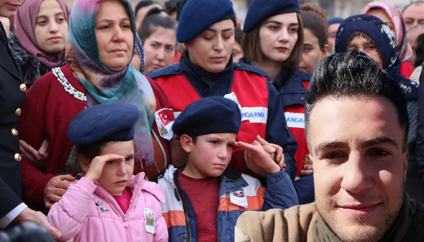 İki küçük kardeşinden şehit Sözleşmeli Er Mehmet Demire asker selamı ile veda İki küçük kardeşinden şehit Sözleşmeli Er Mehmet Demire asker selamı ile veda