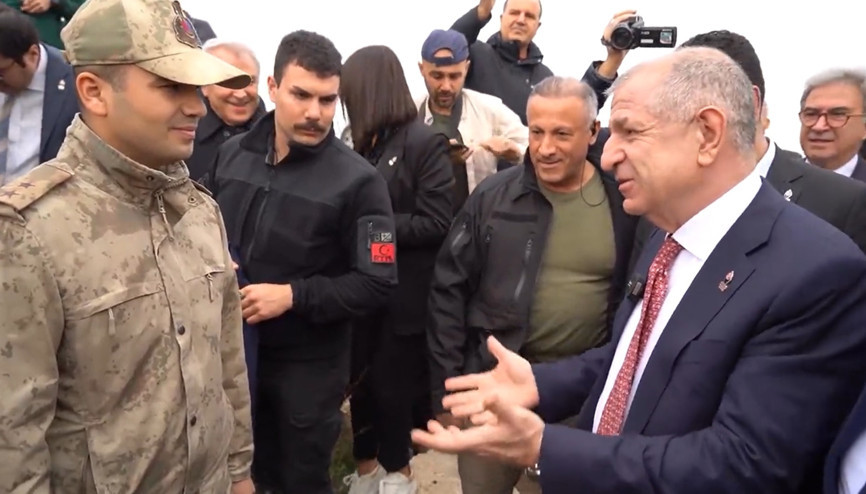 Özdağ’ın sembolik mayın eylemine izin verilmedi Özdağ’ın sembolik mayın eylemine izin verilmedi