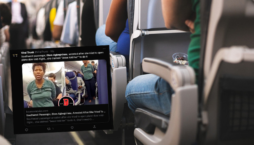 Yaptıkları ile uçağı birbirine kattı Havada büyük panik...