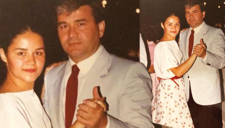 Lise mezuniyet yemeğinden... Canım babam