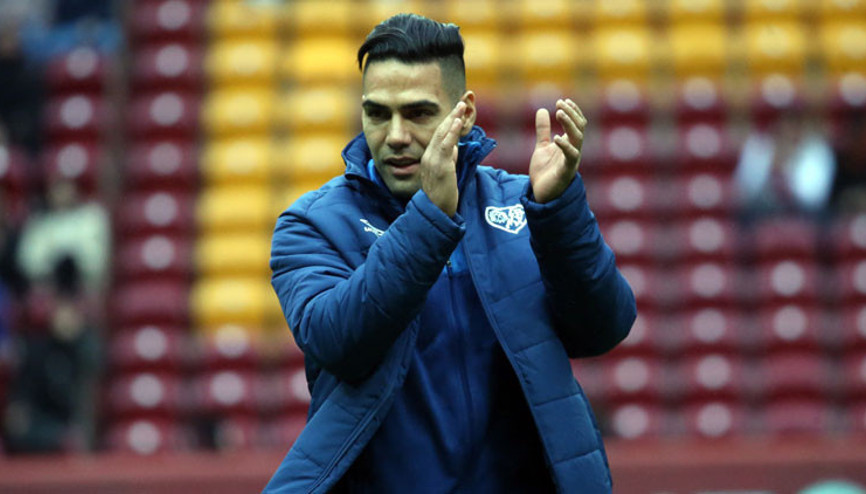 Galatasaray - Rayo Vallecano maçında Falcao coşkusu