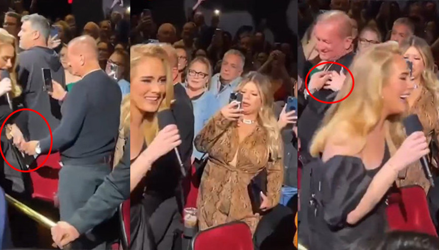 Hayranı Adele konser verirken eline telefon numarasını sıkıştırdı, erkek arkadaşı öfkeden deliye döndü: Onu döverim