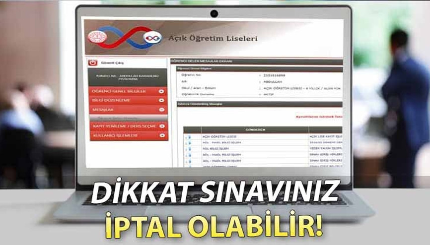SINAVINIZ GEÇERSİZ OLABİLİR… AÖL sınav sonuçları ne zaman, hangi tarihte açıklanacak MEB’den öğrencilere uyarı SINAVINIZ GEÇERSİZ OLABİLİR… AÖL sınav sonuçları ne zaman, hangi tarihte açıklanacak MEB’den öğrencilere uyarı