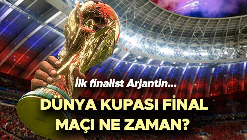 Arjantin Dünya Kupası final maçı ne zaman oynanacak Arjantinin rakibi belli oldu mu Dünya Kupası yarı finalinde Messi’den yeni rekor