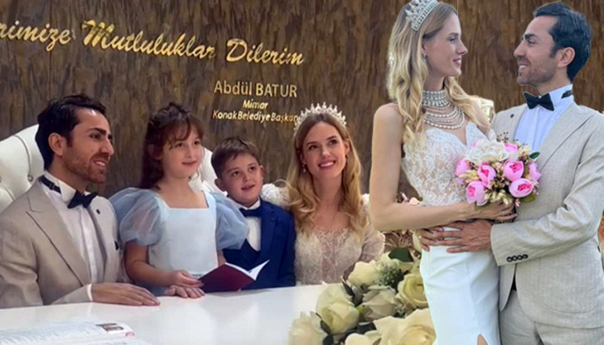 Ünlü oyuncuya ikizleri eşlik etti Benim mucizem sensin