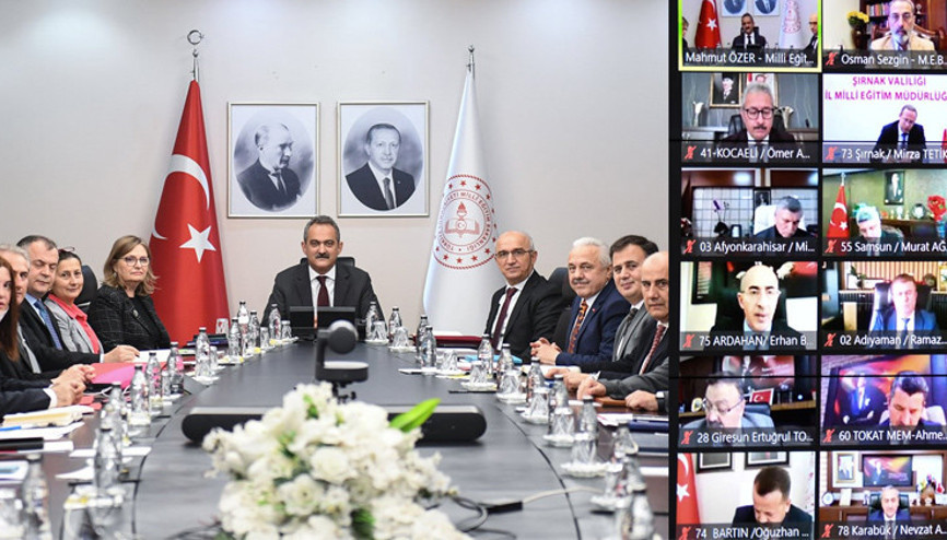 Özer, 81 il müdürüyle toplantı yaptı