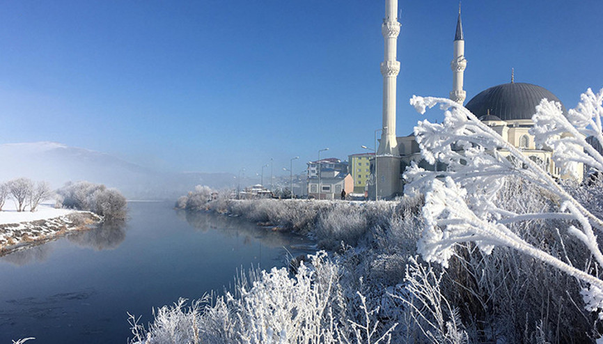 Ardahan’da soğuk hava etkili oldu Göle eksi 15,6yı gördü