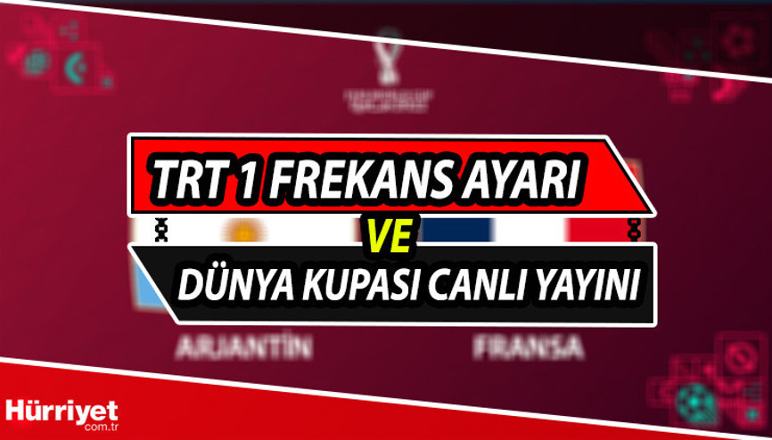 TRT 1 FREKANS AYARLAMA (DÜNYA KUPASI CANLI İZLE): TRT Dünya Kupası frekansı detayları ve Dünya Kupası CANLI YAYIN bilgileri
