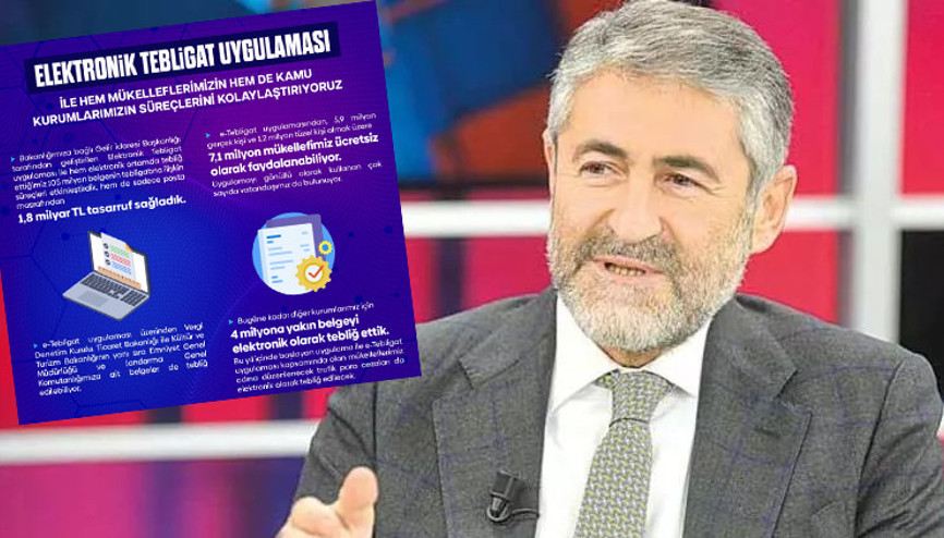 Bakan Nebatiden e-tebligat açıklaması: Sadece posta masrafından 1,8 milyar TL tasarruf