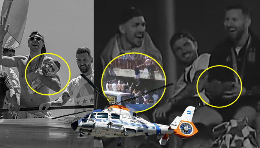 Arjantin otobüsünde Kylian Mbappe ile dalga geçtiler Emiliano Martinezin hareketi olay oldu... İşte Messiye atılan oyuncak ve görür görmez verdiği tepki...