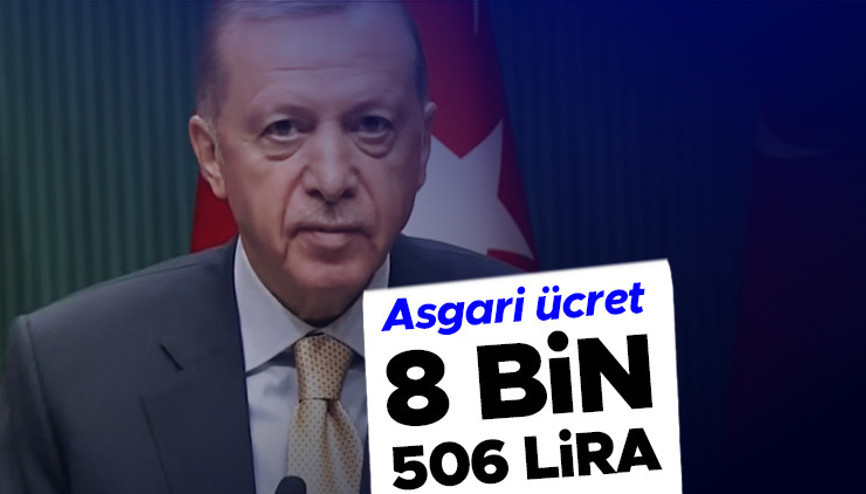 Son dakika: Asgari ücret açıklandı: 8506 lira... Erdoğandan ara düzenleme mesajı