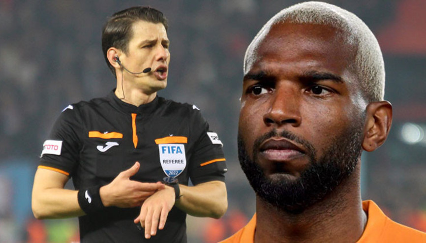 Ryan Babelden Trabzonspor-Fenerbahçe maçı sırasında hakem paylaşımı