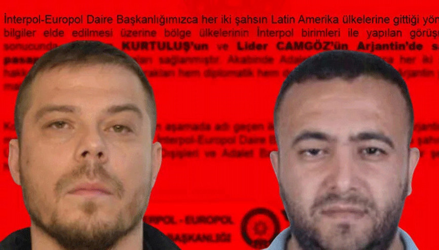 Kırmızı bültenle aranan Serkan Kurtuluş ve Lider Camgöz Arjantinde yakalandı Kırmızı bültenle aranan Serkan Kurtuluş ve Lider Camgöz Arjantinde yakalandı