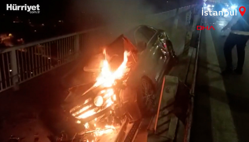 Köprüdeki kazanın görüntüsü ortaya çıktı