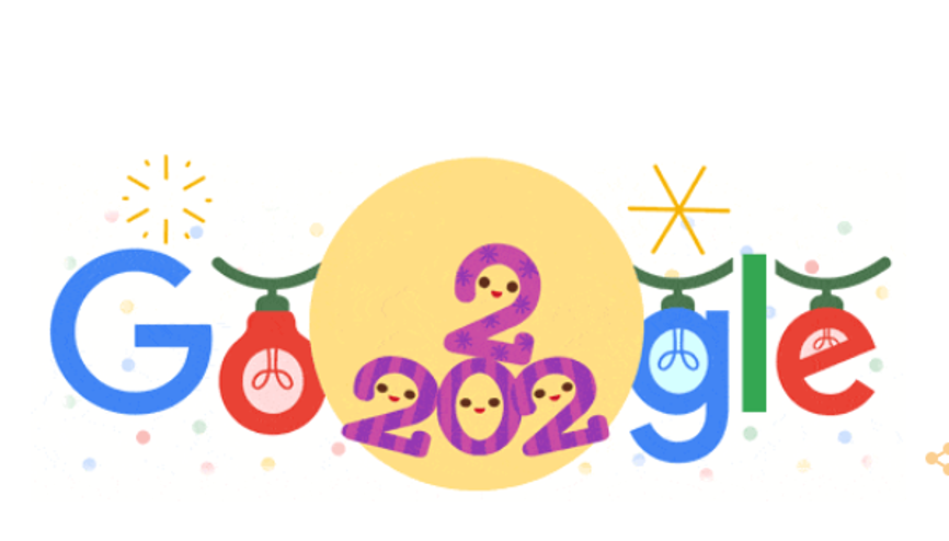 Yılbaşı Gecesi 2022 Doodle ile kutlanıyor... Googledan Yılbaşı Gecesi 2022 Doodle sürprizi