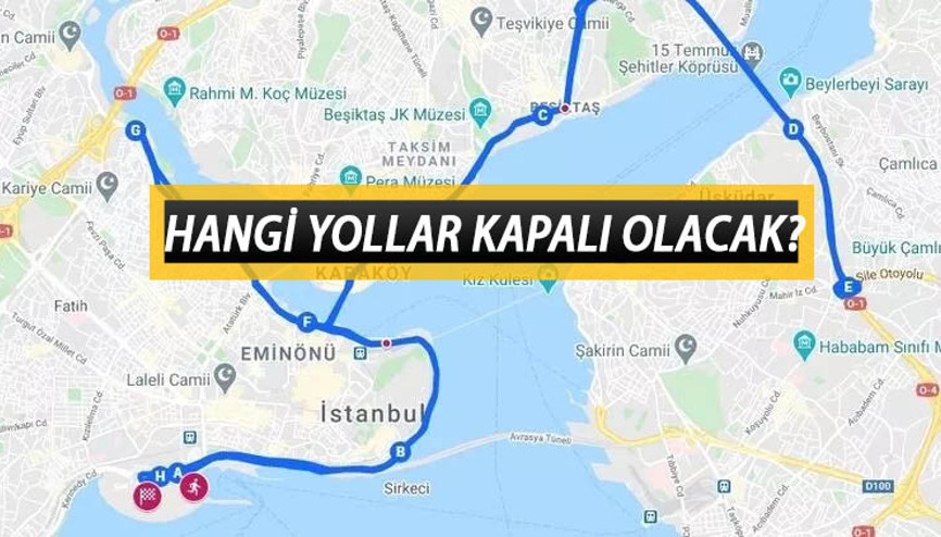 İstanbul’da yılbaşında hangi yollar kapalı olacak İstanbul Valiliği 31 Aralık günü kapalı olacak yolların listesini açıkladı