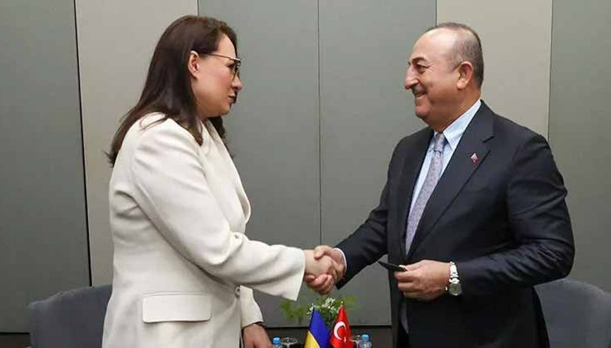 Bakan Çavuşoğlu, Svyrydenko ile görüştü