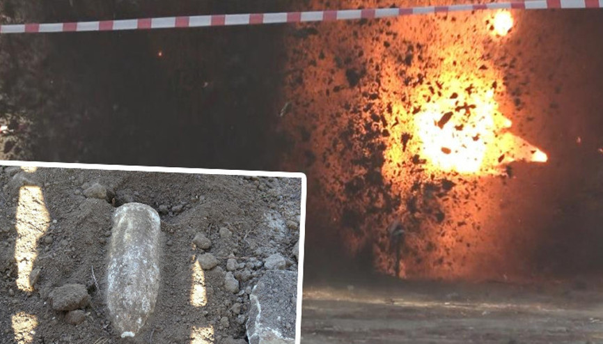 Çanakkale Savaşlarından kalma patlamamış top mermisi imha edildi Çanakkale Savaşlarından kalma patlamamış top mermisi imha edildi
