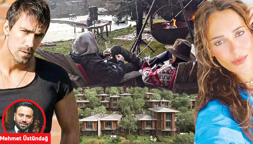 İbrahim Çelikkol ile Natali Yarcanın Riva’da yılbaşı saadeti