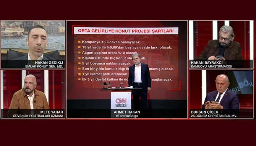 Emlak Konut Genel Müdürü, Yeni Evim Konut Finansman Programı hakkında canlı yayında bilgi verdi