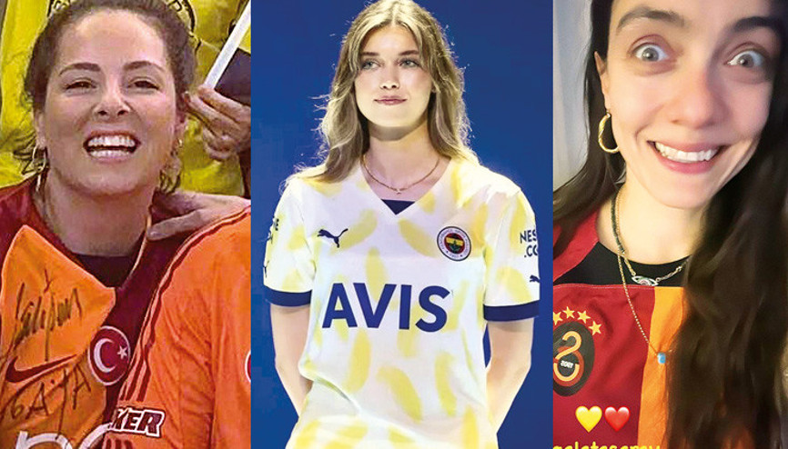 Ünlülerden derbi paylaşımları