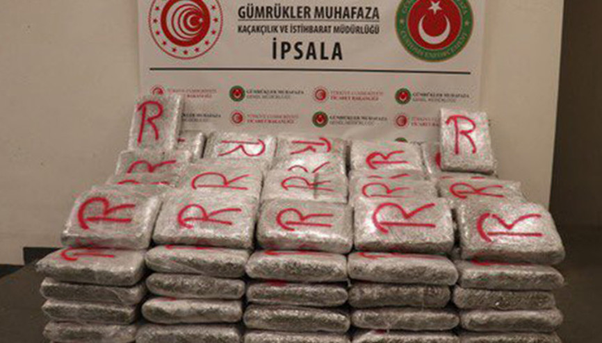 Bakan Muş: İpsalada 603 kilo 500 gram uyuşturucu ele geçirildi