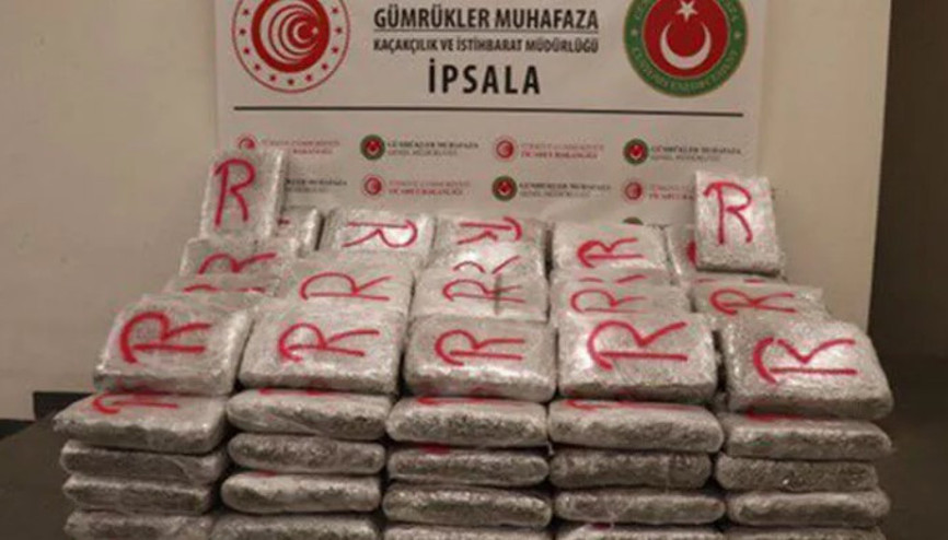 Bakan Muş, İpsalada 603 kilo 500 gram uyuşturucu ele geçirildiğini duyurdu