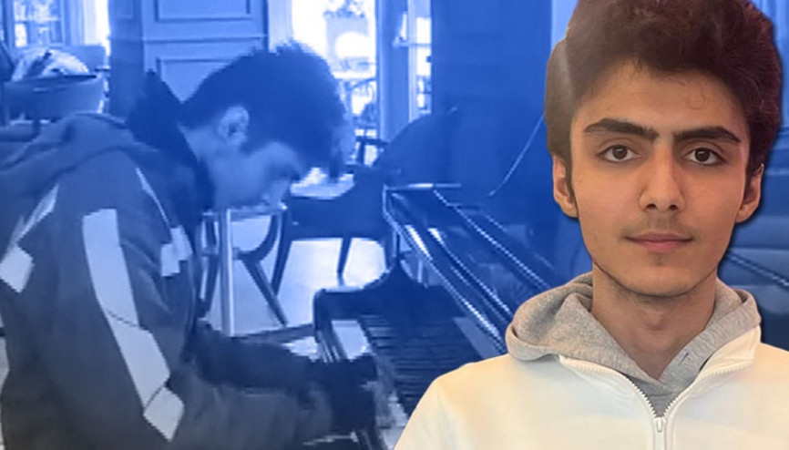 Sosyal medyada gündem olan piyanist kurye: Kendi kendime çalmayı öğrendim