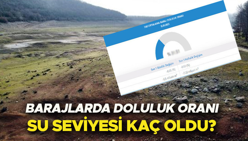 BARAJLARDA SON DURUM: Kuraklık devam ediyor... İstanbul barajlarında su seviyesi kaç oldu, doluluk oranı ne kadar