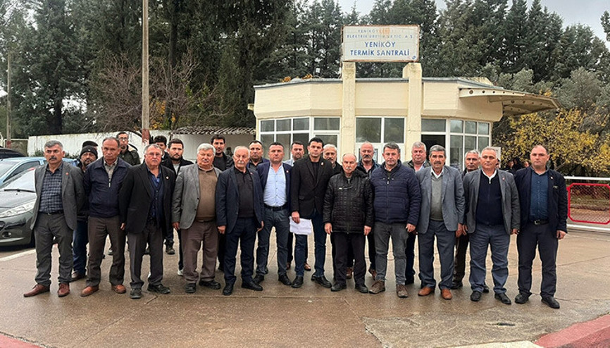 Milaslı muhtarlardan Yeniköy Kemerköy santralleri kapatılmasın açıklaması