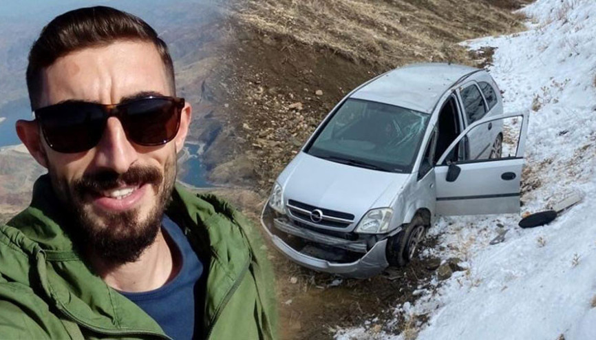 Kaza sonrası araçtan çıkamayan sürücü donarak öldü