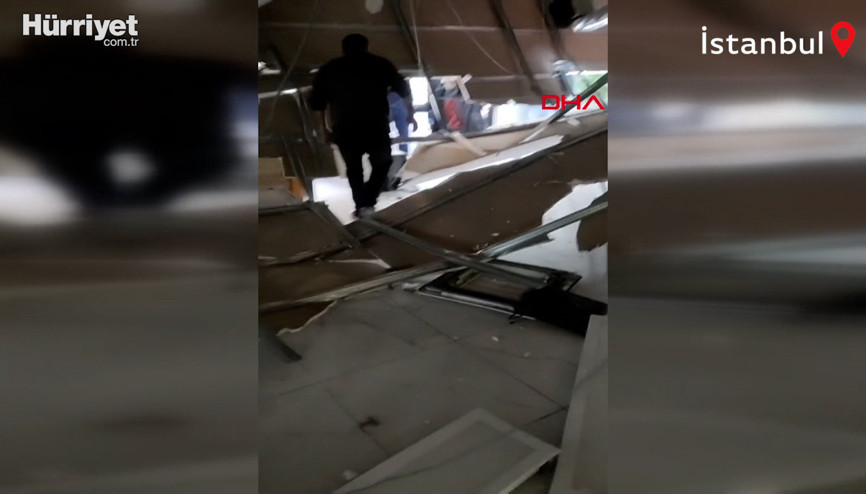 Sultangazi Nüfus Müdürlüğünün tavanı çöktü