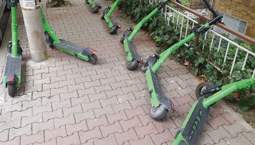 600 Scooter park yeri yapılacak