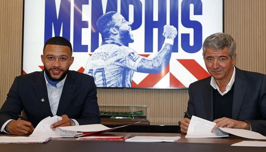 Memphis Depay resmen Atletico Madridde Barcelonanın kazanacağı bonservis...