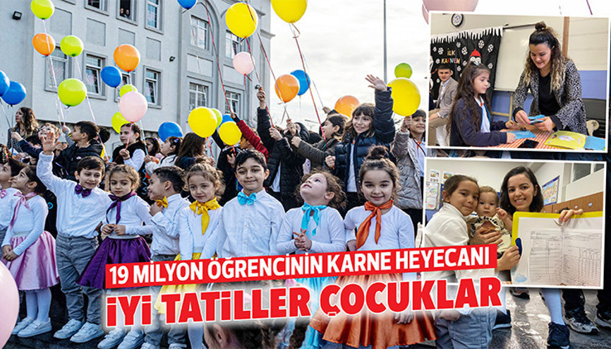 19 milyon öğrencinin karne heyecanı: İyi tatiller çocuklar 19 milyon öğrencinin karne heyecanı: İyi tatiller çocuklar