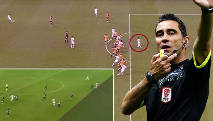 Antalyasporun Galatasaraya attığı golde ofsayt tartışması Fenerbahçe maçında da benzer pozisyon yaşanmıştı, aynı VAR hakeminden iki farklı karar...