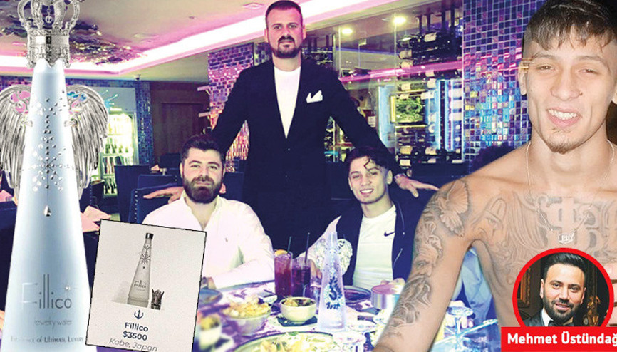 3 bin 500 dolarlık su içti