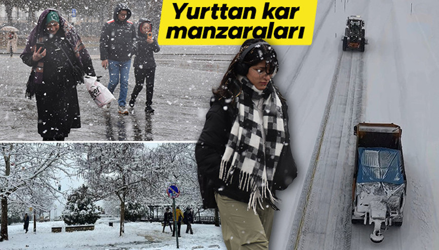 Son dakika... Meteoroloji uyarmıştı, kar yağışı etkili oluyor Türkiye beyaza büründü: İşte kar manzaraları