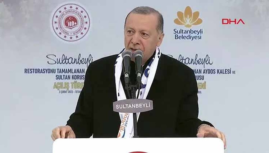 Cumhurbaşkanı Erdoğan Aydos Kalesi ile Sultan Korusunun açılış törenine katıldı