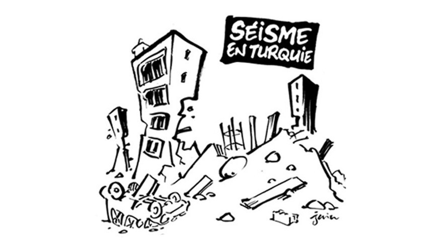 Charlie Hebdodan yeni skandal Türkiyedeki depremle dalga geçtiler...