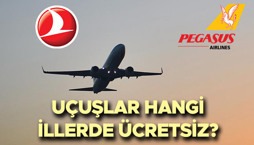 Uçuşlar hangi illerde ücretsiz olacak, kaç gün sürecek 2023 THY ve Pegasus duyurdu İşte deprem bölgesinden ücretsiz uçak seferleri listesi