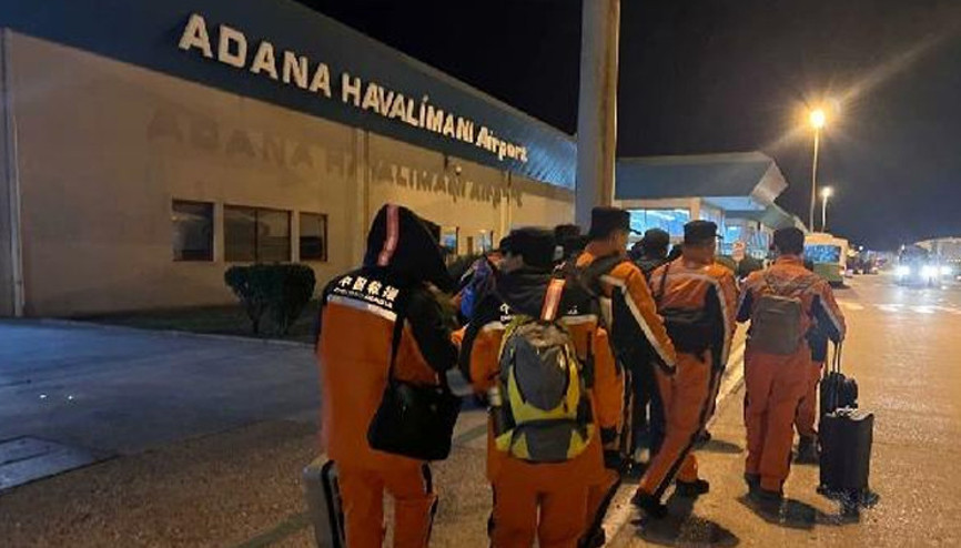 Çinden gelen 90 kişilik ekip Adanaya geldi