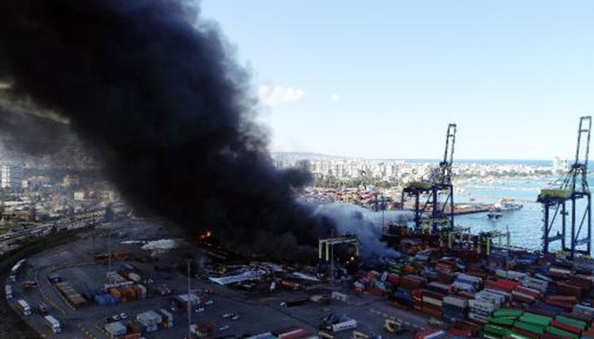 İskenderun Limanındaki yangın kontrol altına alındı
