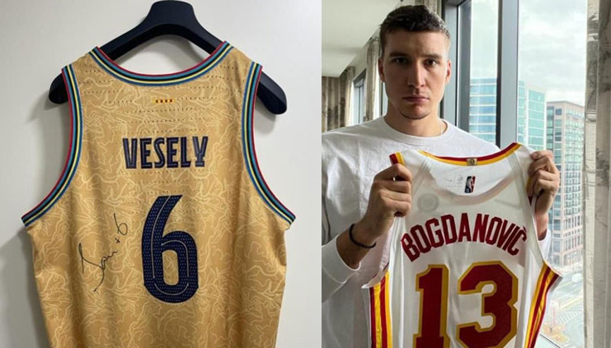 Bogdanovic ve Jan Veselynin formaları destek için satışta