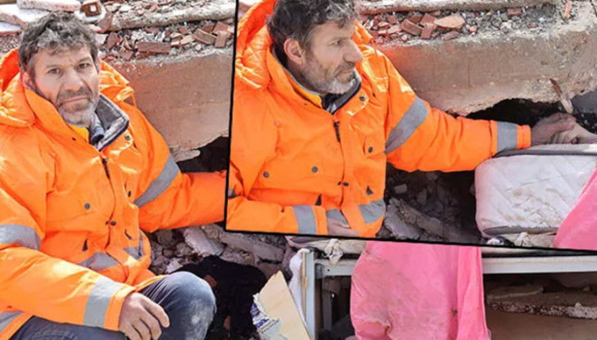 Enkaz altındaki kızının elini bir an olsun bırakmamıştı O baba ilk kez konuştu...